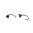 Triangle Single Black Diamond Earrings