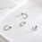 Triangle Single Black Diamond Earrings