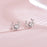 Deer Elk Diamond Silver Earrings