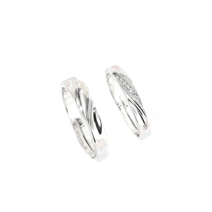 Intertwined Love Couple Ring
