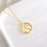 World Map Round Necklace
