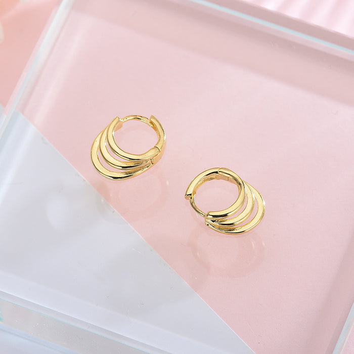 Triple Loop Earrings