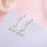 Falling Leaves Silver Drop Earrings