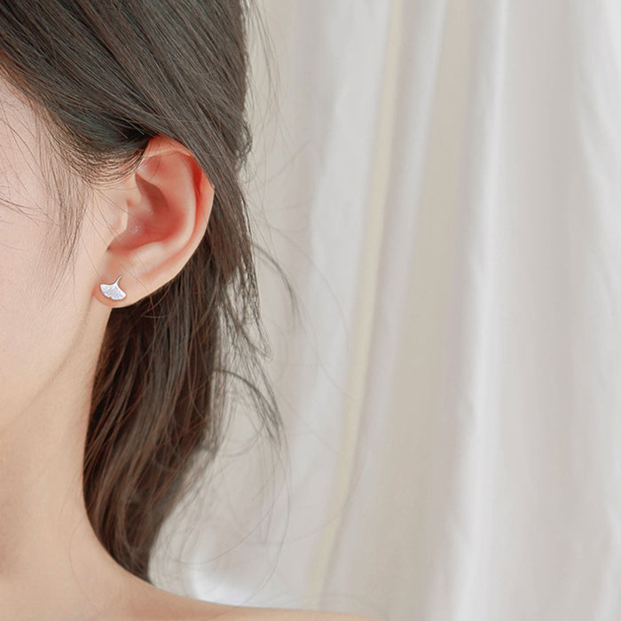 Tropical Leaves Silver Earrings
