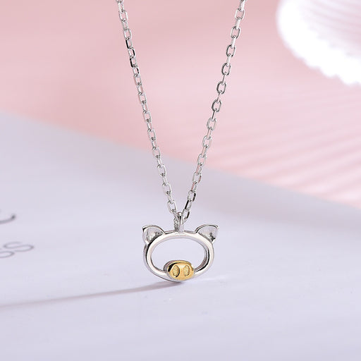 Gold Mini Piglet Necklace