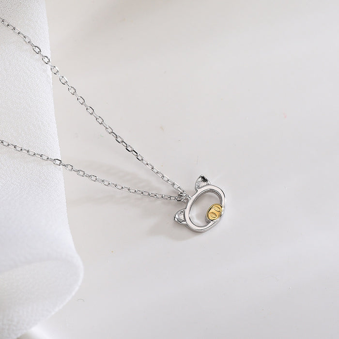 Gold Mini Piglet Necklace