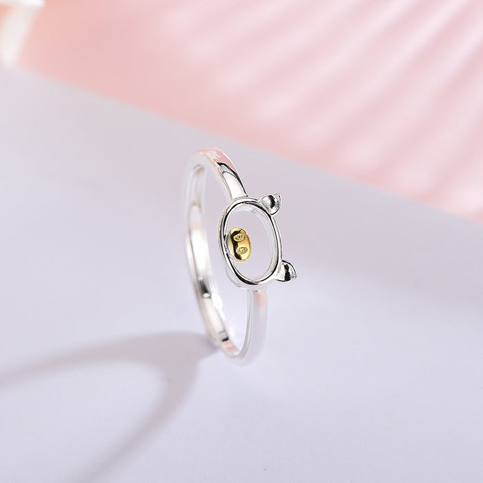 Lovely Pig Adjustable Ring