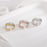 Cloudy Alloy Hoops Ring