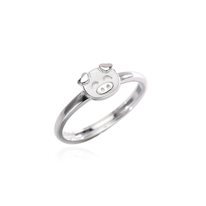 Smiling Piglet Ring