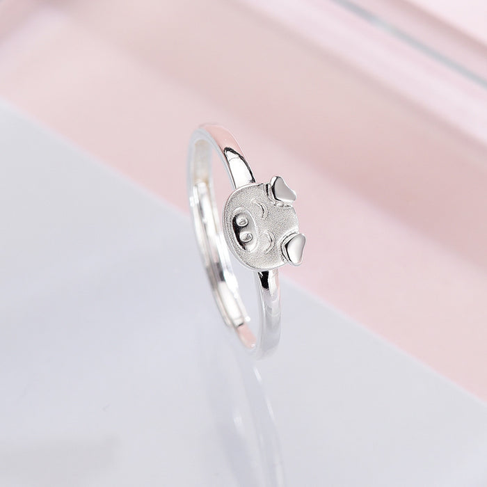 Smiling Piglet Ring