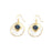 Sapphire Navy Blue Hook Earrings