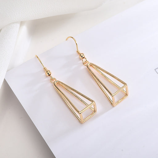 Triangle Pendant Ear Hook Earrings