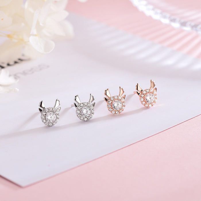 Diamond Sweet Deer Earrings