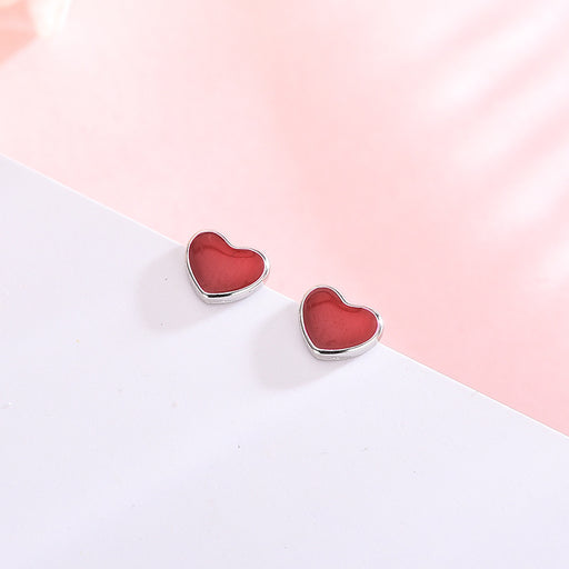 Wild Red Heart Earrings
