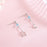 Asymmetric Light Blue Earrings