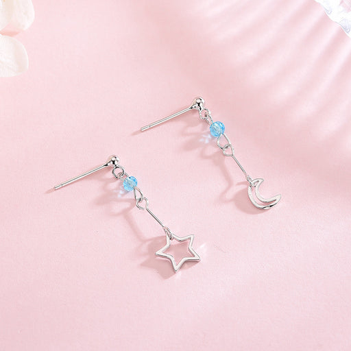 Asymmetric Light Blue Earrings