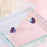 Purple-Blue Heart Gem Earrings