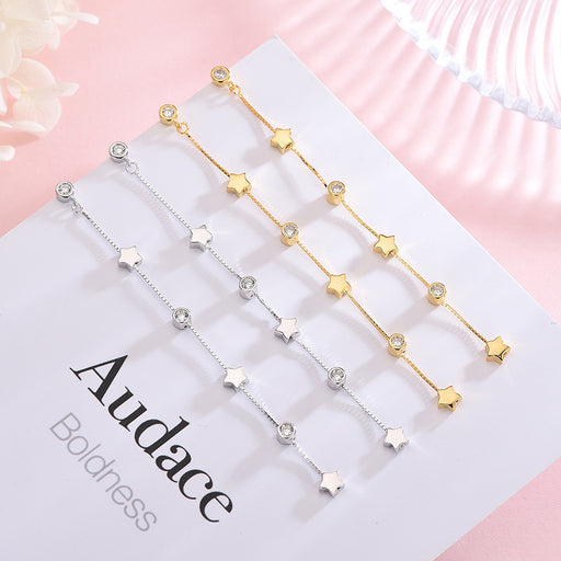 Star Diamond Dropdown Earrings