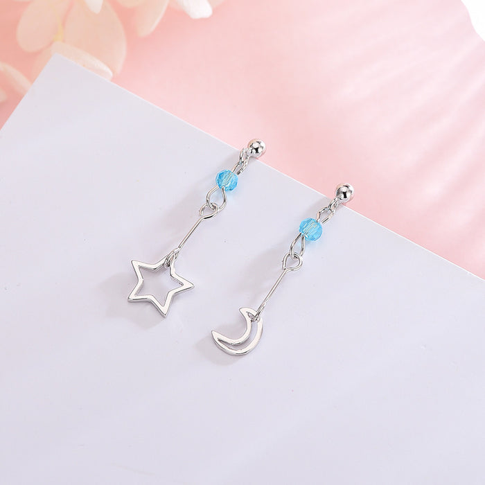 Asymmetric Light Blue Earrings