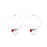 Diamond Snow Round Hook Earrings
