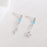 Asymmetric Light Blue Earrings