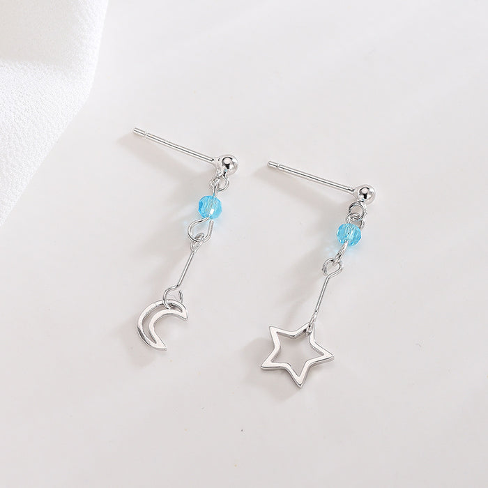 Asymmetric Light Blue Earrings