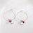 Diamond Snow Round Hook Earrings