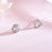 Heart-Shaped Diamond Stud Earrings