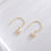 Flower Gold Lace Hook Earrings
