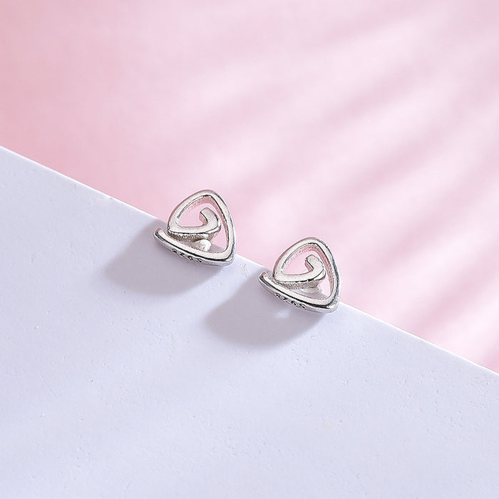 Geometric Cute Rotating Triangle Earrings
