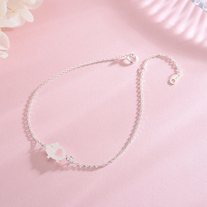 Piglet Heart Bracelet
