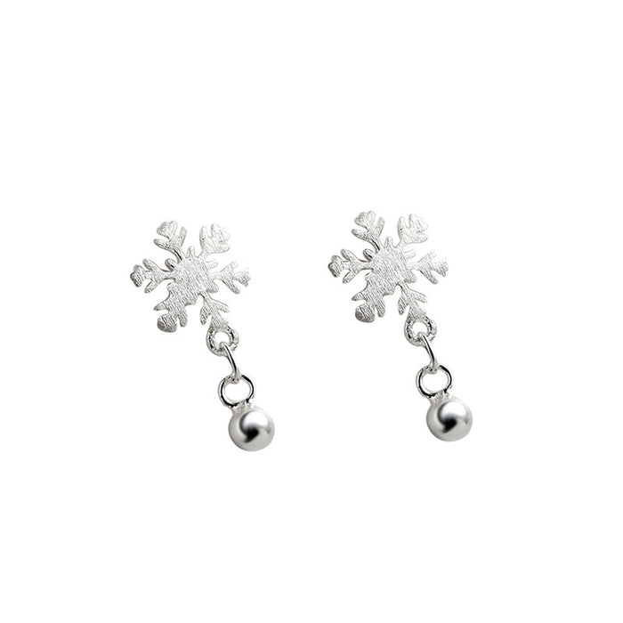 Brushed Snow Beads Earrings