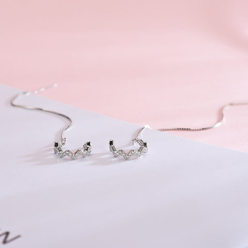 Diamond Wave Two-Style Earrings