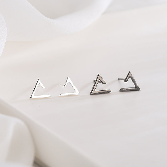 Open Triangle Minimalist Earrings