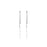 Long Drop Little Stars Silver Earrings
