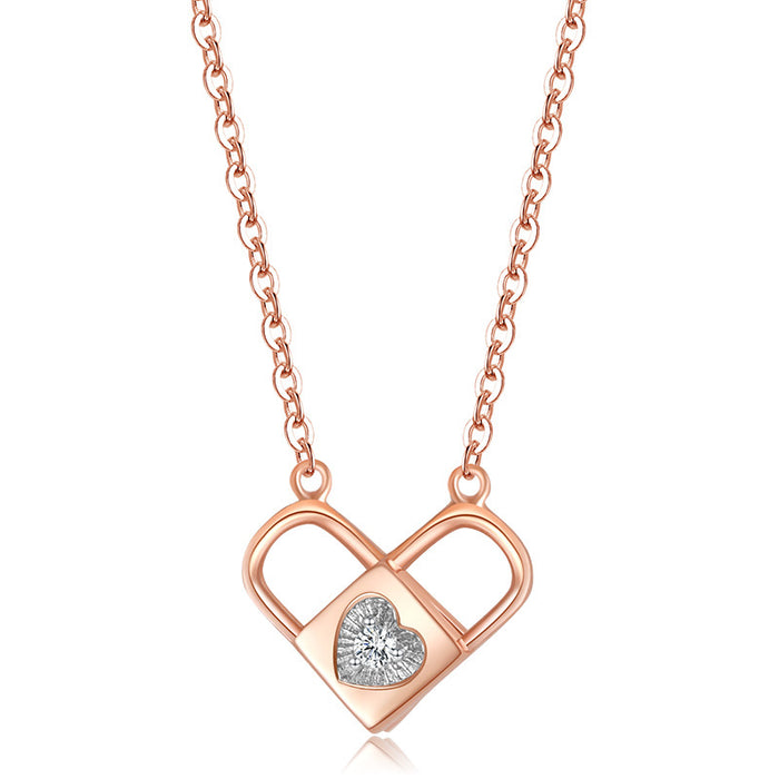 Transformable Heart Lock Necklace