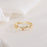 Leaf Branch Gem Rings