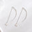 Star Wave Long Drop Earrings