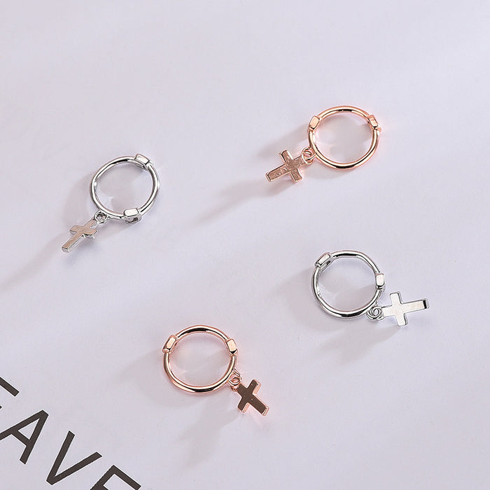 Mini Cross Shape Earrings