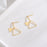 Geometric Silver Triangle Earrings
