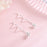 Flower Wave Drop Earrings