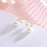Silver Note Pearl Earrings