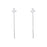 Clover Sterling Silver Drop Earring