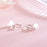 Hook Sand Sparkling Round Earrings