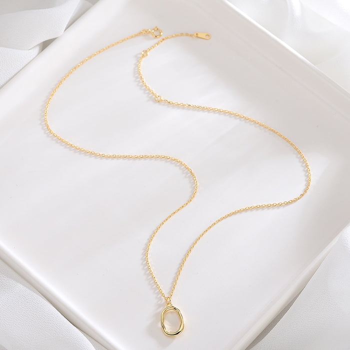 Irregular Oval Necklace