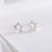 Five-Pointed Star Pearl Earrings