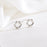 Six-Pointed Silver Star Earrings