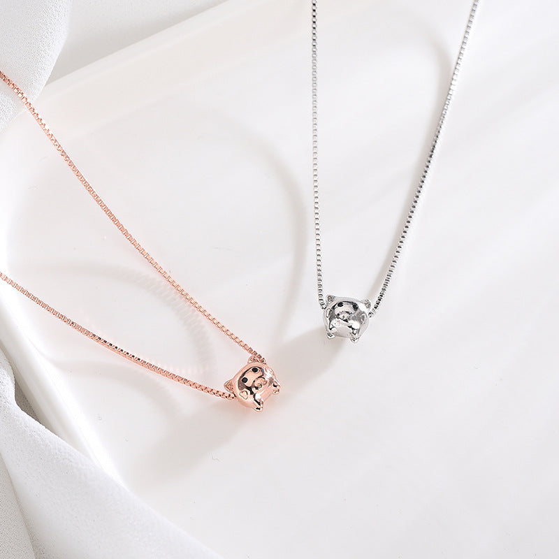 Flying Piglet Necklace