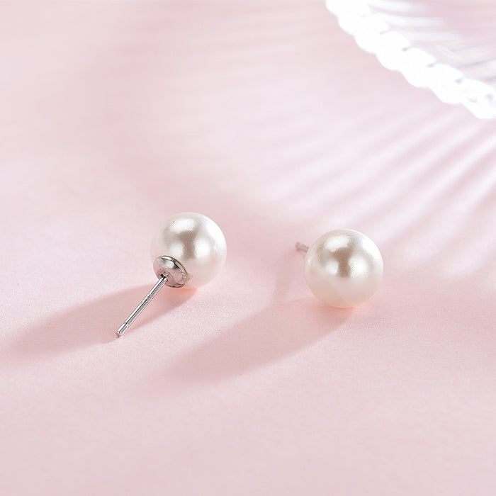 Simple Pearl Earrings