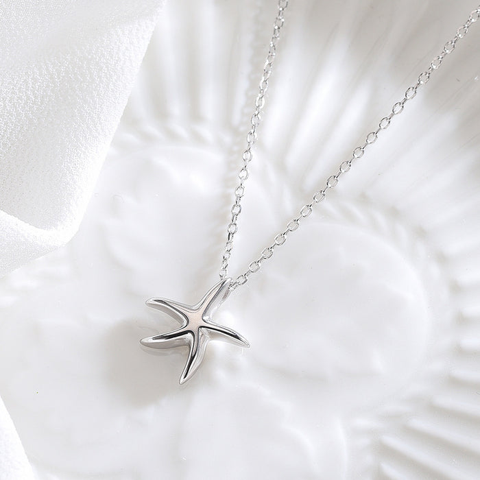 Starfish Silver Necklace